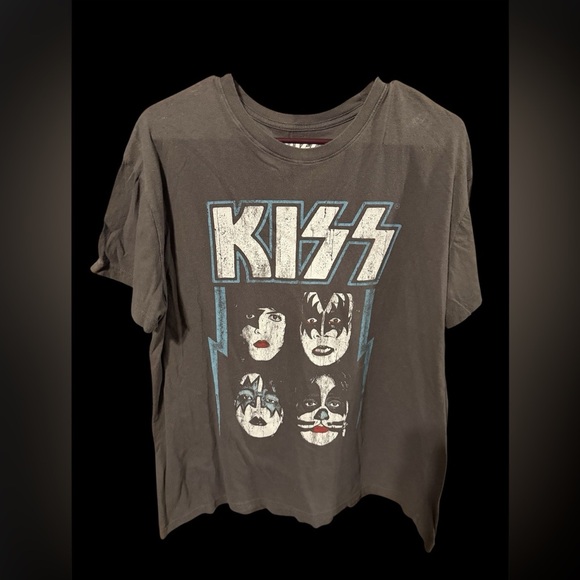 Kiss Tops - KISS Grey Graphic Tee